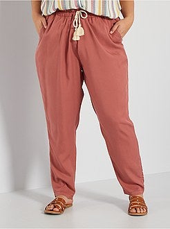 Calças em lyocell - Kiabi