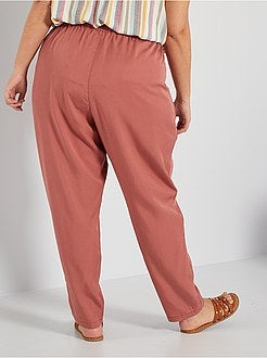 Calças em lyocell - Kiabi