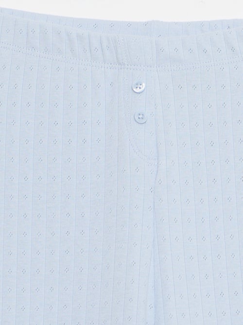 Calças em malha com padrão de renda - Kiabi