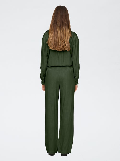 Calças em mistura de linho 'JDY' - Kiabi