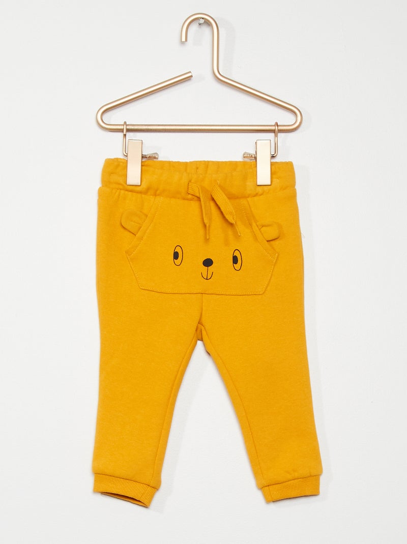 Calças em moletão de fantasia AMARELO - Kiabi