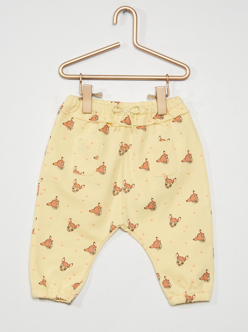 Calças em moletão 'Disney' AMARELO - Kiabi