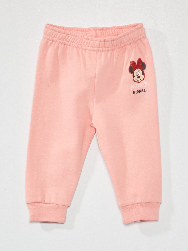 Calças em moletão 'Minnie' ROSA - Kiabi