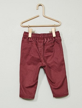 Calças em sarja - Kiabi