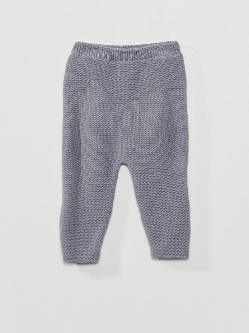 Calças em tricô 'La Manufacture de Layette' AZUL - Kiabi