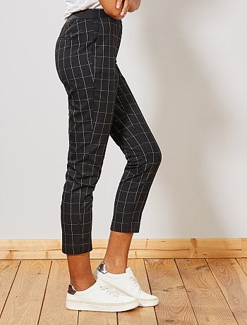 Mulher do 34 até 48 - Calças escocesas slim fit - Kiabi