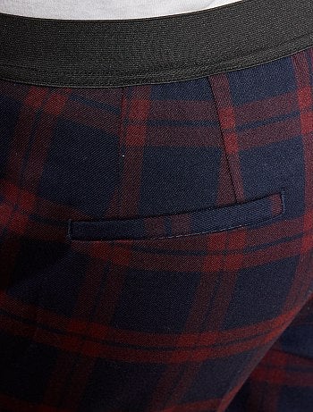 Mulher do 34 até 48 - Calças escocesas slim fit - Kiabi