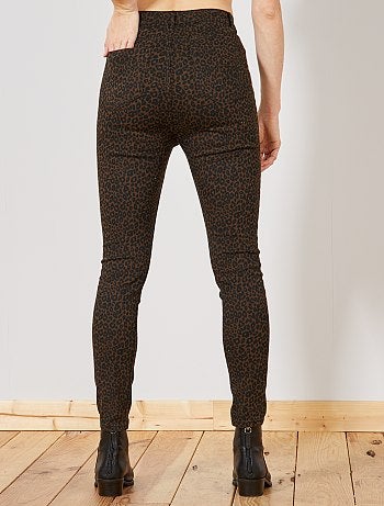 Calças estampadas 'leopardo' - Kiabi
