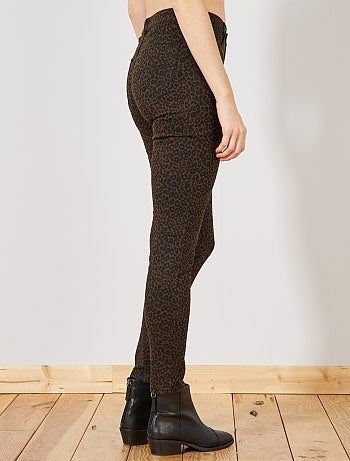 Calças estampadas 'leopardo' - Kiabi