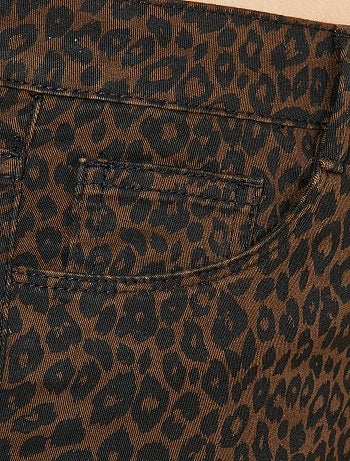Calças estampadas 'leopardo' - Kiabi