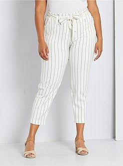 Calças estilo fato - Kiabi