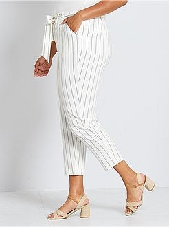 Calças estilo fato - Kiabi