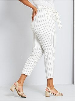 Calças estilo fato - Kiabi