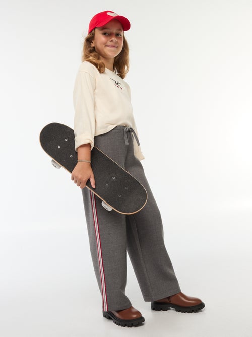 Calças estilo fato de treino - Kiabi