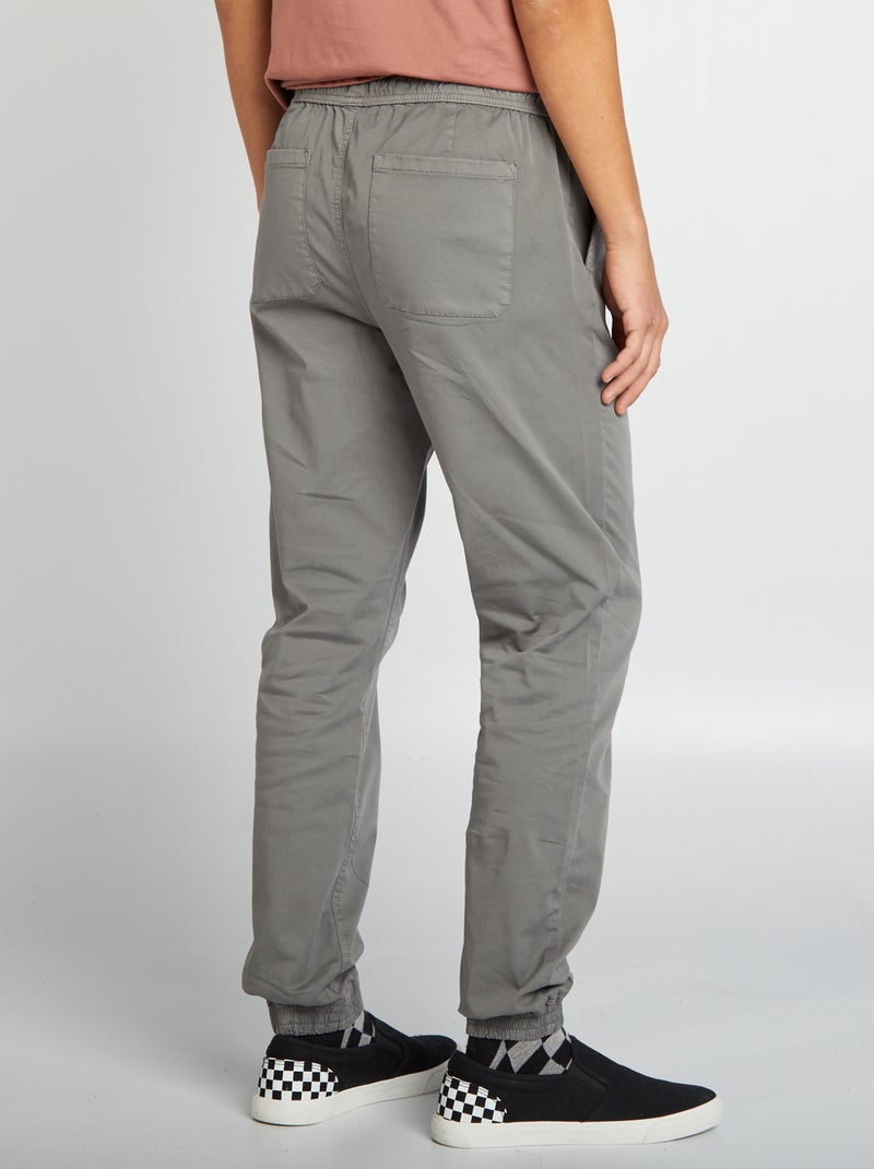 Calças estilo 'fato de treino' CINZA - Kiabi