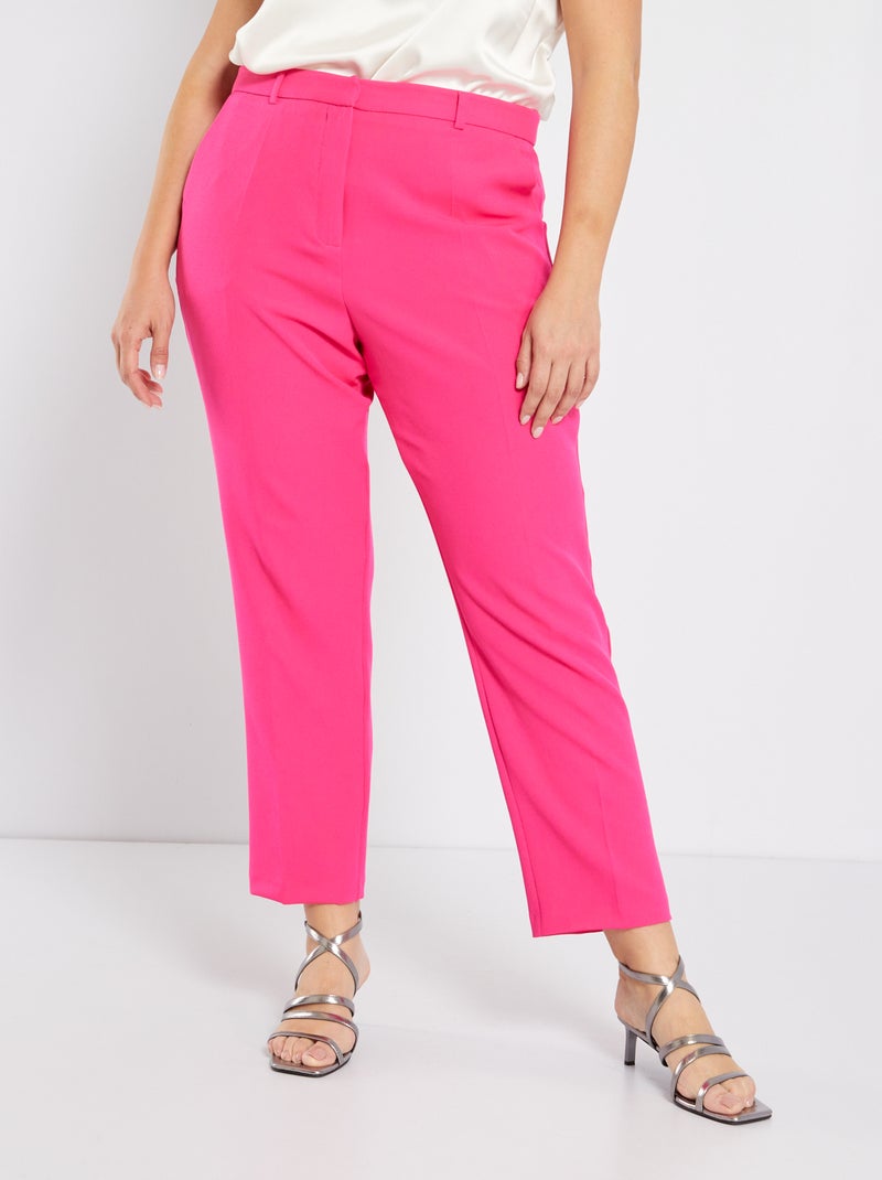 Calças estilo fato Rosa Quente - Kiabi