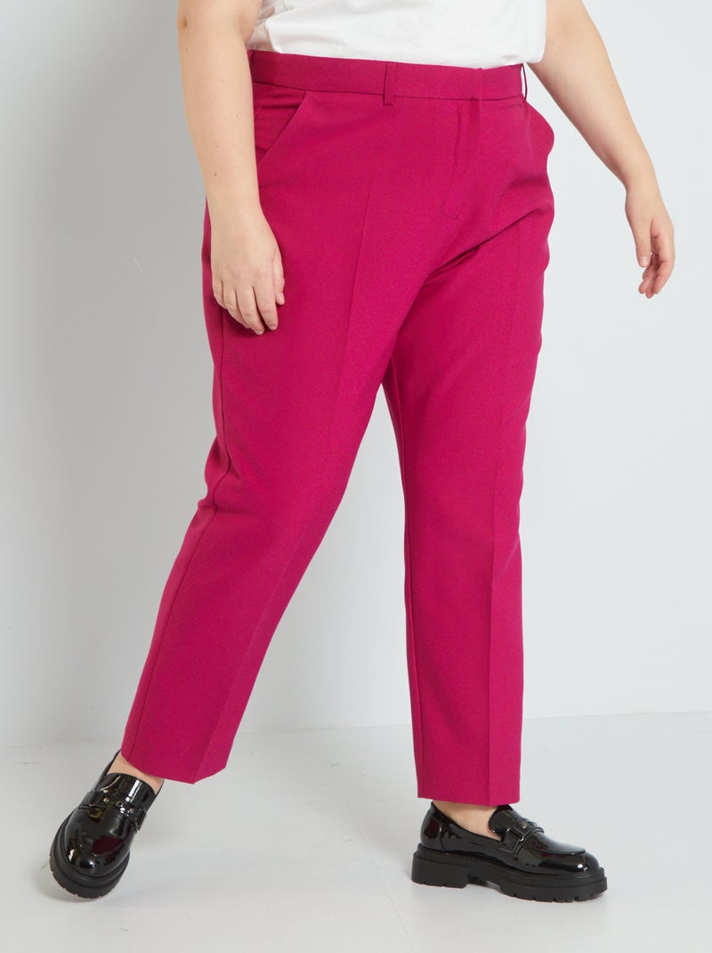 Calças estilo fato Rosa - Kiabi