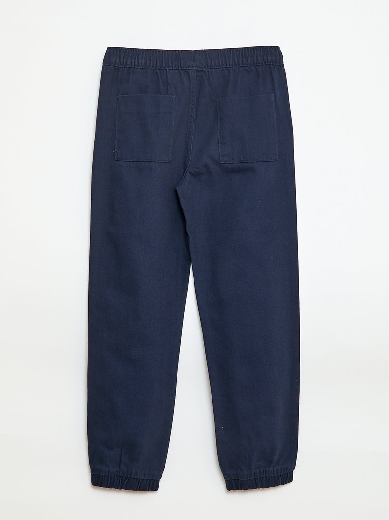 Calças estilo jogger Azul - Kiabi