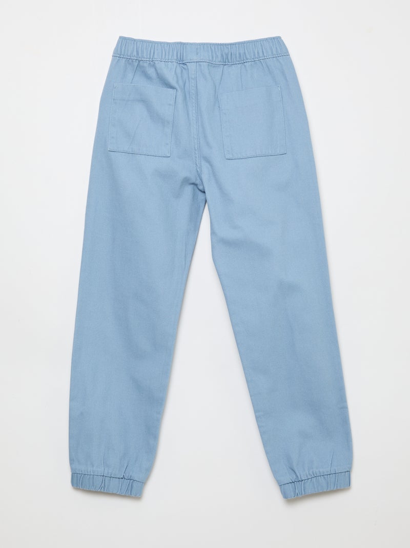Calças estilo jogger Azul - Kiabi