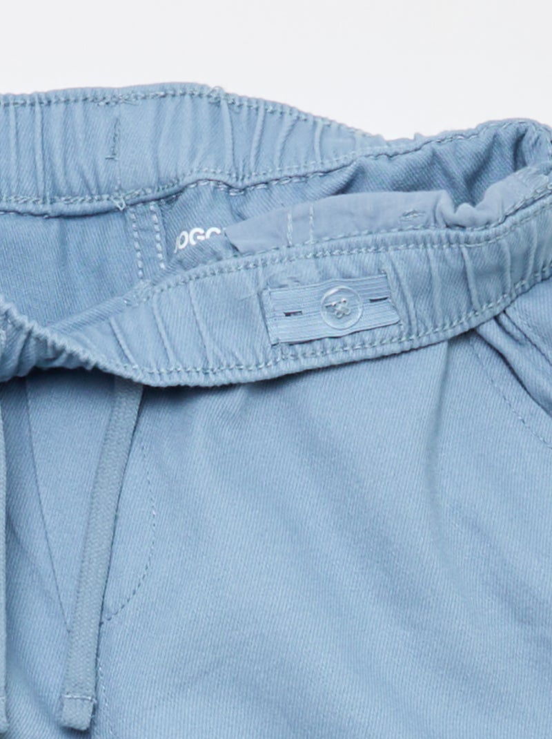 Calças estilo jogger Azul - Kiabi