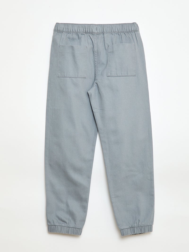 Calças estilo jogger Cinza - Kiabi
