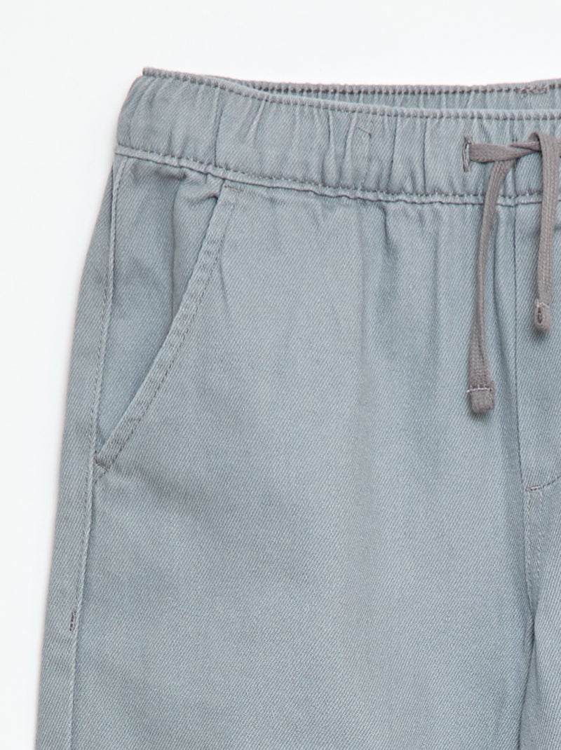 Calças estilo jogger Cinza - Kiabi