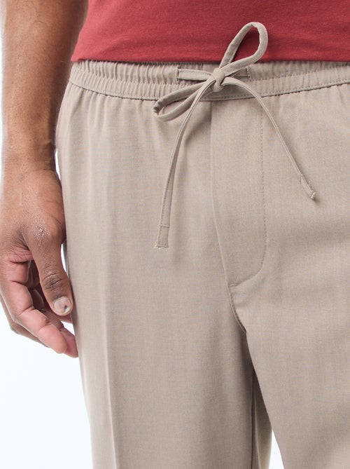 Calças estilo 'jogger' lisas - Kiabi