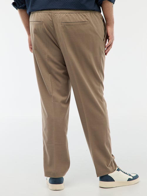 Calças estilo "jogger" lisas - Kiabi