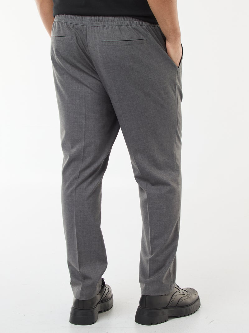 Calças estilo 'jogger' lisas Cinza - Kiabi