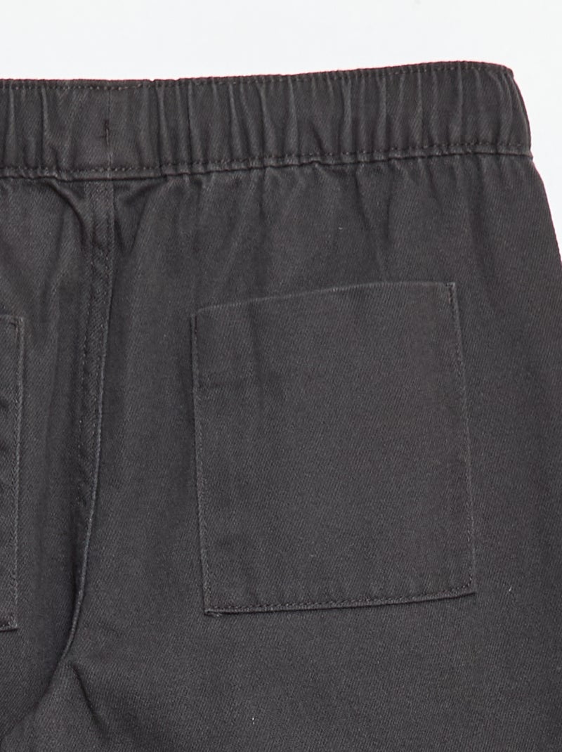 Calças estilo jogger Preto - Kiabi