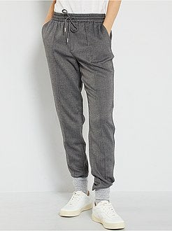 Calças estilo jogger - Kiabi