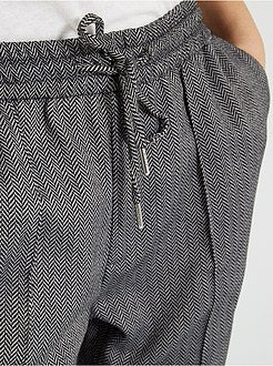 Calças estilo jogger - Kiabi
