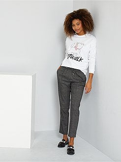 Calças estilo jogger - Kiabi