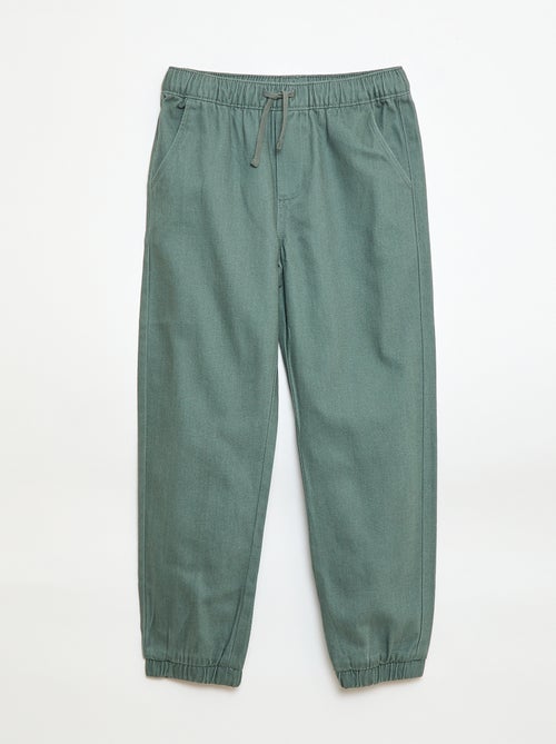 Calças estilo jogger - Kiabi