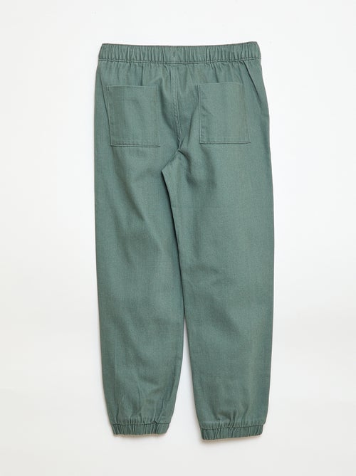 Calças estilo jogger - Kiabi