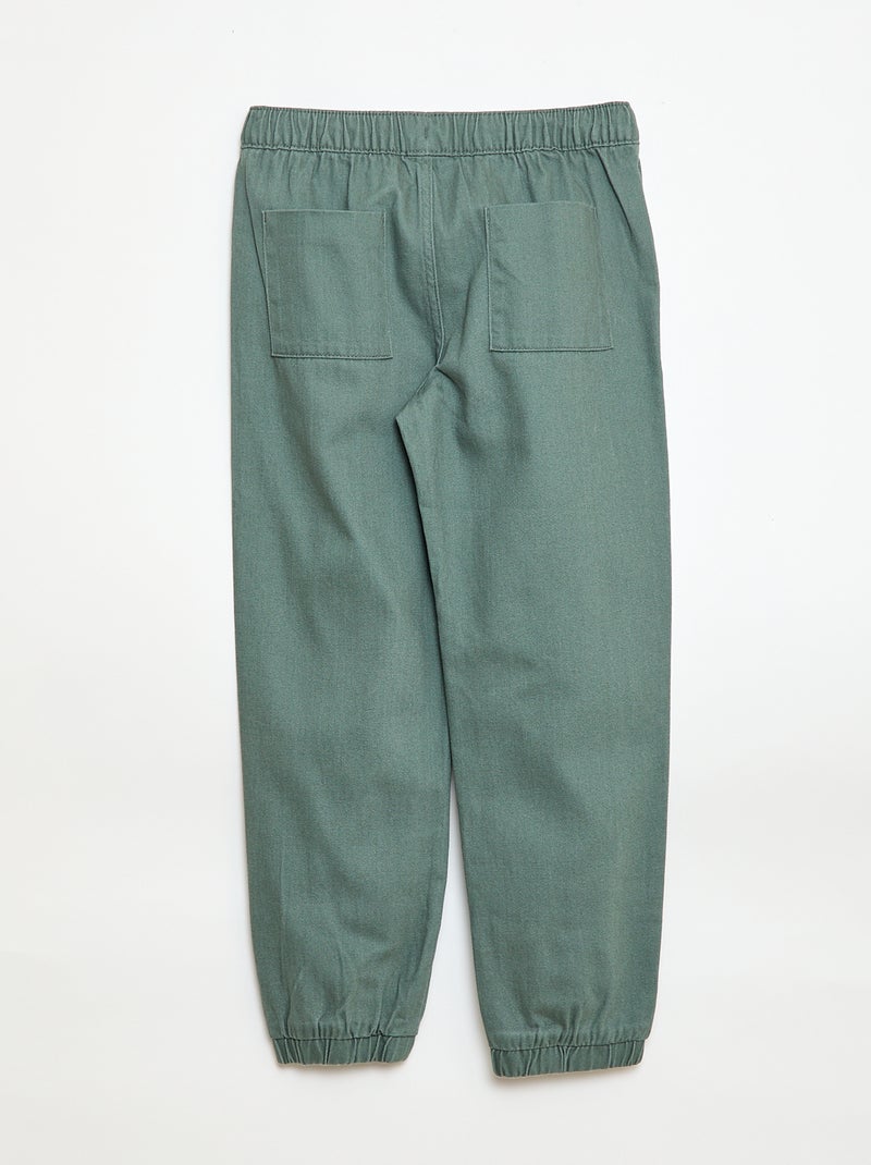 Calças estilo jogger Verde - Kiabi