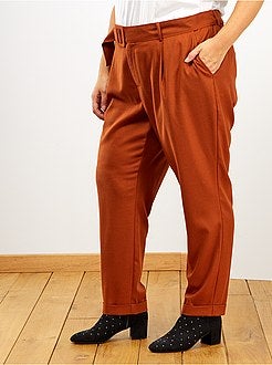 Calças estilo lã - Kiabi