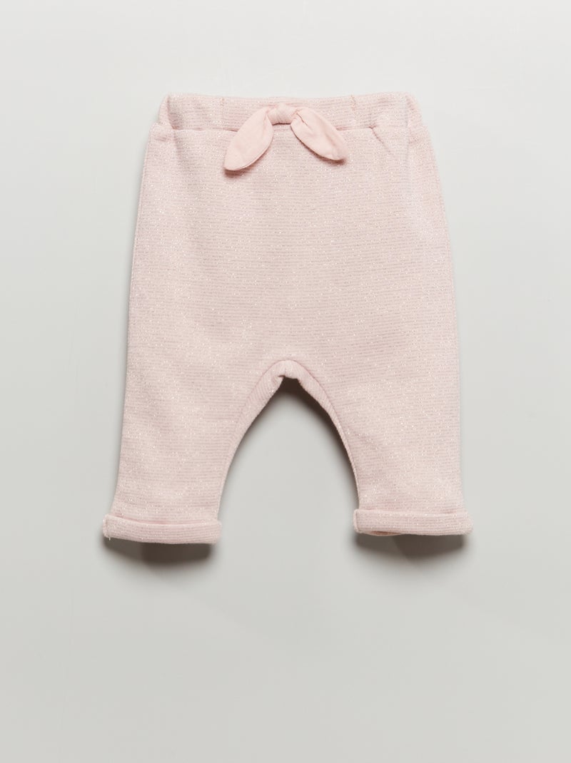 Calças estilo saruel estampadas Listrado Rosa - Kiabi