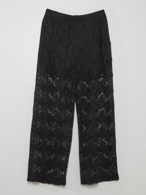 Calças evasé de croché - JDY Petite - Kiabi