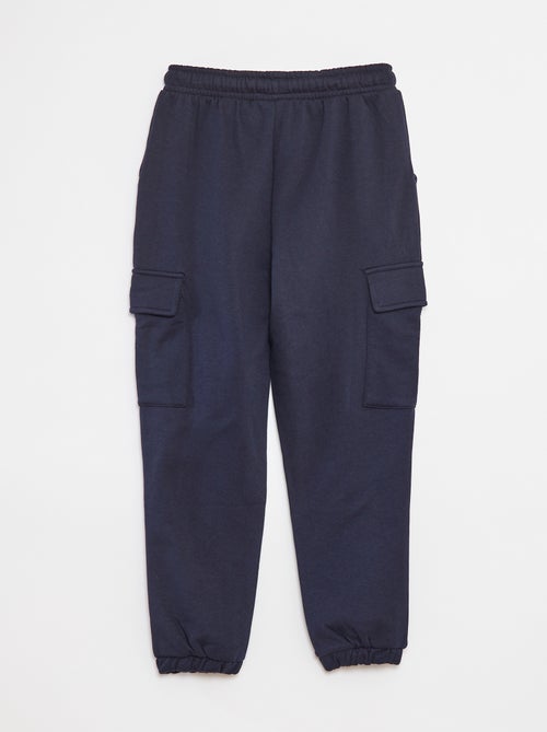 Calças
 fato de treino com vários bolsos em moletão - Kiabi