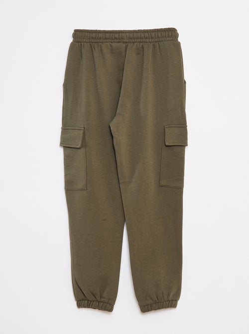 Calças
 fato de treino com vários bolsos em moletão - Kiabi