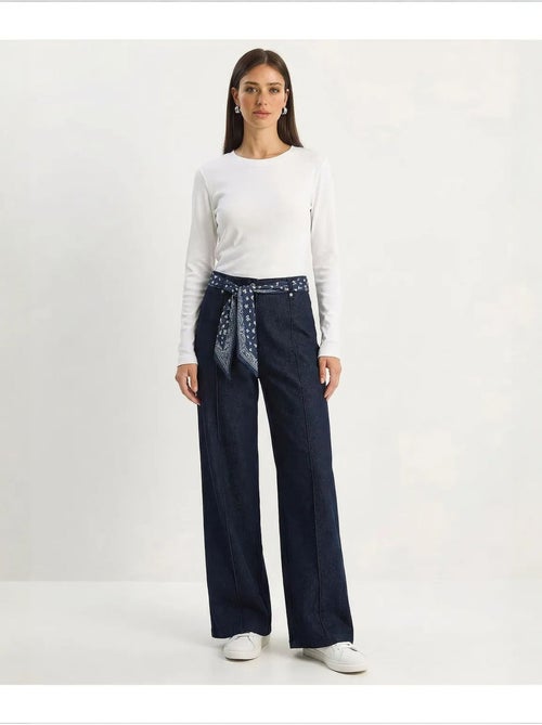 Calças femininas de algodão com elasticidade lucci - Kiabi Calças femininas de algodão com elasticidade lucci - Kiabi
