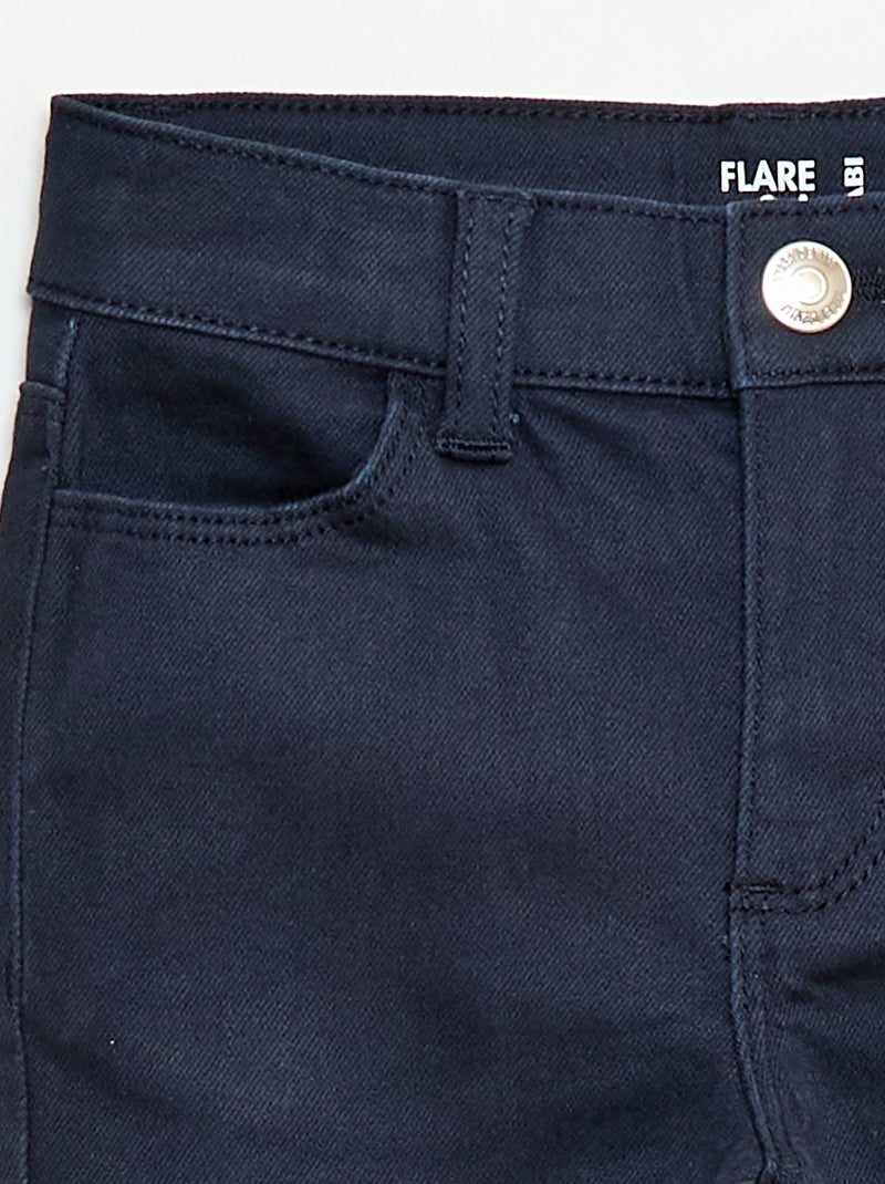 Calças flare - Corte + ajustado Azul - Kiabi