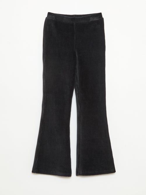 Calças flare em veludo cotelê - Kiabi
