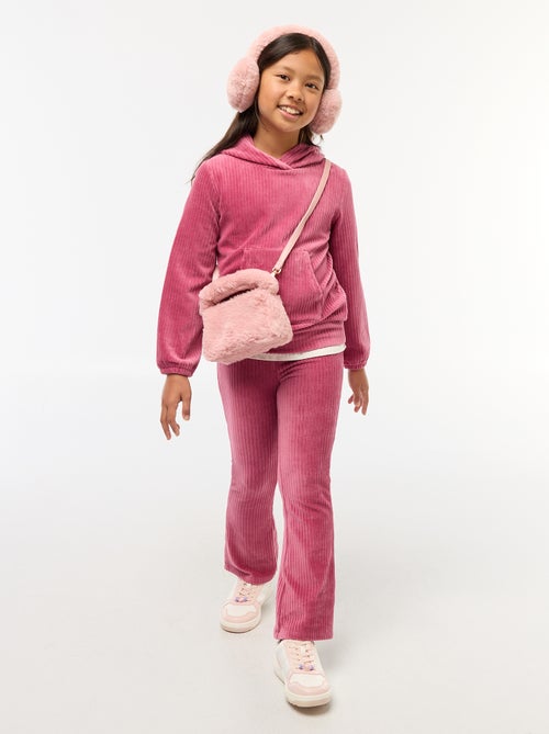 Calças flare em veludo cotelê - Kiabi