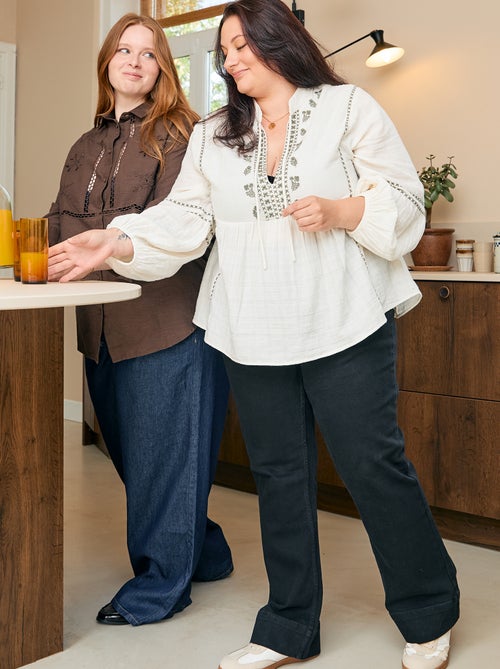 Calças flare - Kiabi