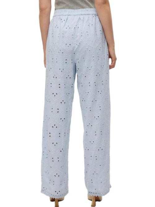 Calças Fluidas Azuis de Mulher Vero Moda Wide - Kiabi