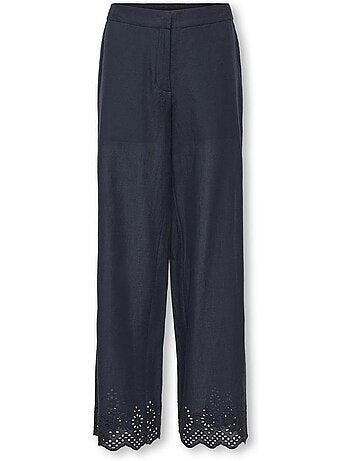 Calças Fluidas Azul-Marinho para Menina Kids ONLY Kogbondi