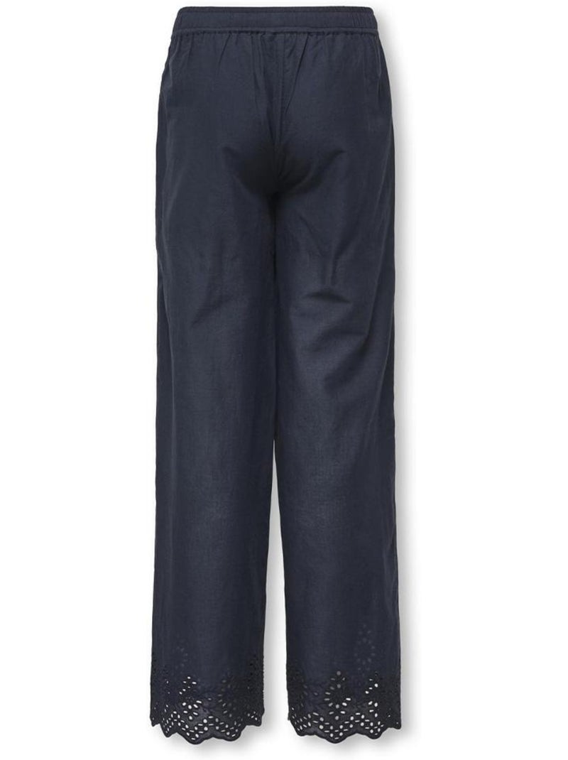 Calças Fluidas Azul-Marinho para Menina Kids ONLY Kogbondi Azul-marinho - Kiabi