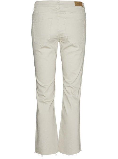Calças Fluidas Bege Sheila Vero Moda para Mulher - Kiabi Calças Fluidas Bege Sheila Vero Moda para Mulher - Kiabi